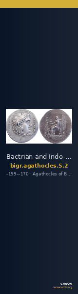 Bactrian and Indo-Greek Coinage Agathocles 5.2 — CANOA