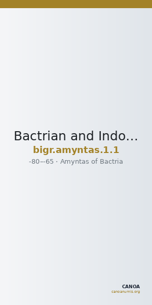 Bactrian and Indo-Greek Coinage Amyntas 1.1 — CANOA