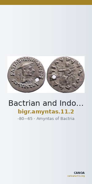 Bactrian and Indo-Greek Coinage Amyntas 11.2 — CANOA