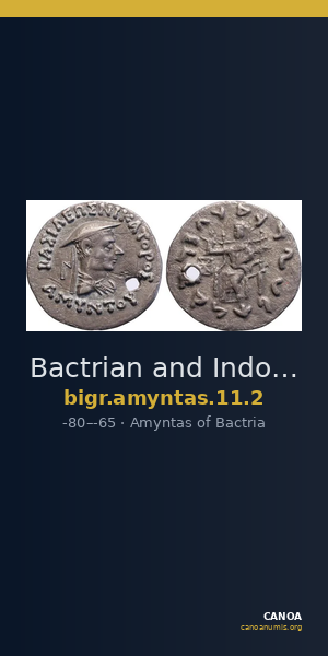 Bactrian and Indo-Greek Coinage Amyntas 11.2 — CANOA