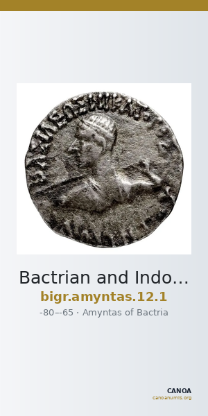 Bactrian and Indo-Greek Coinage Amyntas 12.1 — CANOA