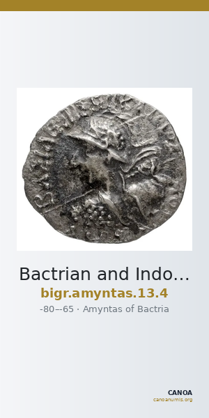 Bactrian and Indo-Greek Coinage Amyntas 13.4 — CANOA
