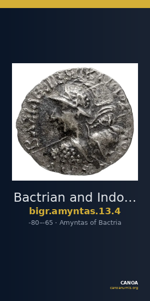 Bactrian and Indo-Greek Coinage Amyntas 13.4 — CANOA