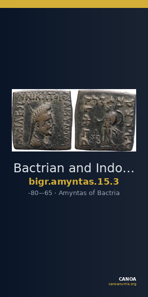 Bactrian and Indo-Greek Coinage Amyntas 15.3 — CANOA
