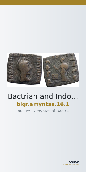 Bactrian and Indo-Greek Coinage Amyntas 16.1 — CANOA