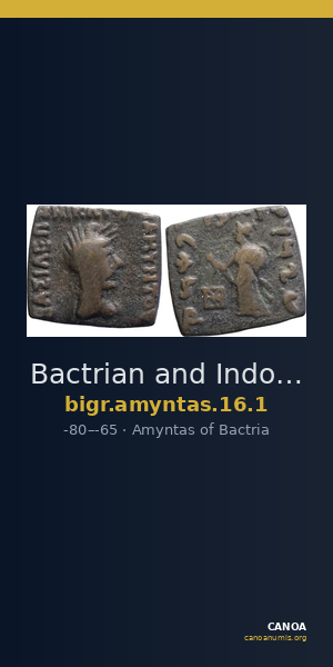 Bactrian and Indo-Greek Coinage Amyntas 16.1 — CANOA