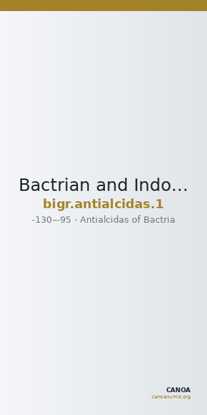 Bactrian and Indo-Greek Coinage Antialcidas 1 — CANOA