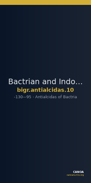Bactrian and Indo-Greek Coinage Antialcidas 10 — CANOA