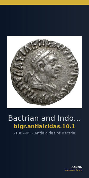 Bactrian and Indo-Greek Coinage Antialcidas 10.1 — CANOA