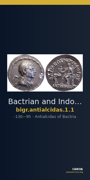 Bactrian and Indo-Greek Coinage Antialcidas 1.1 — CANOA