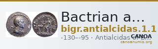 Bactrian and Indo-Greek Coinage Antialcidas 1.1 — CANOA