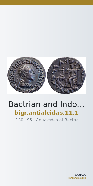 Bactrian and Indo-Greek Coinage Antialcidas 11.1 — CANOA
