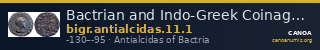 Bactrian and Indo-Greek Coinage Antialcidas 11.1 — CANOA