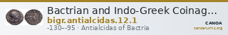 Bactrian and Indo-Greek Coinage Antialcidas 12.1 — CANOA