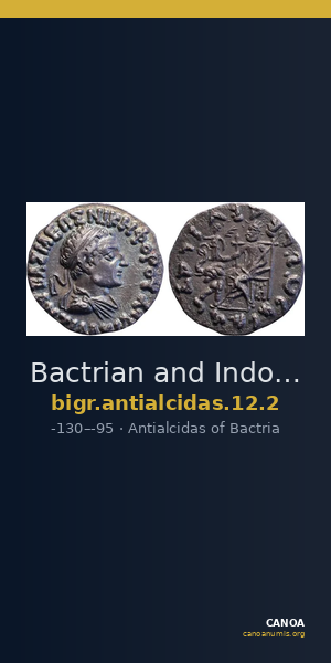 Bactrian and Indo-Greek Coinage Antialcidas 12.2 — CANOA