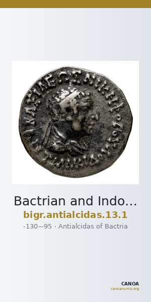 Bactrian and Indo-Greek Coinage Antialcidas 13.1 — CANOA