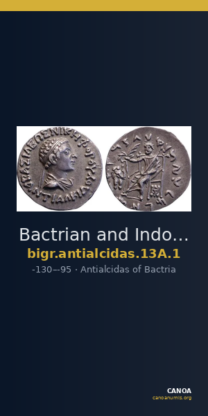 Bactrian and Indo-Greek Coinage Antialcidas 13A.1 — CANOA