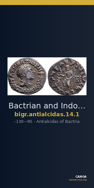 Bactrian and Indo-Greek Coinage Antialcidas 14.1 — CANOA