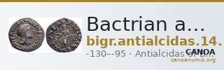 Bactrian and Indo-Greek Coinage Antialcidas 14.1 — CANOA