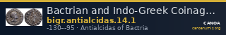 Bactrian and Indo-Greek Coinage Antialcidas 14.1 — CANOA