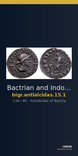 Bactrian and Indo-Greek Coinage Antialcidas 15.1 — CANOA