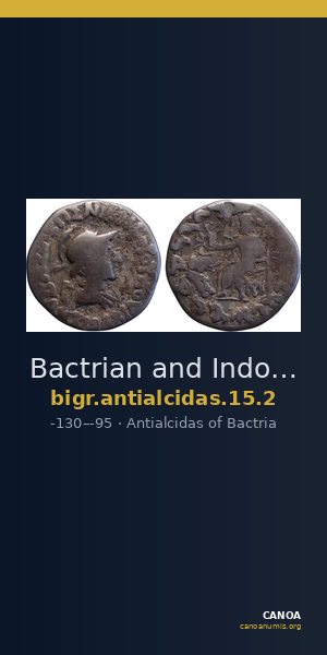 Bactrian and Indo-Greek Coinage Antialcidas 15.2 — CANOA