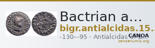 Bactrian and Indo-Greek Coinage Antialcidas 15.3 — CANOA