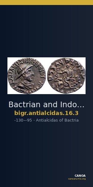 Bactrian and Indo-Greek Coinage Antialcidas 16.3 — CANOA