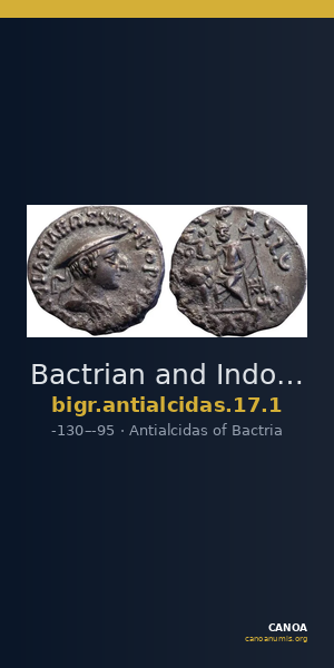 Bactrian and Indo-Greek Coinage Antialcidas 17.1 — CANOA