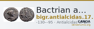 Bactrian and Indo-Greek Coinage Antialcidas 17.1 — CANOA