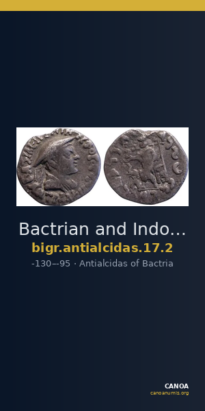Bactrian and Indo-Greek Coinage Antialcidas 17.2 — CANOA