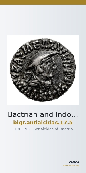 Bactrian and Indo-Greek Coinage Antialcidas 17.5 — CANOA