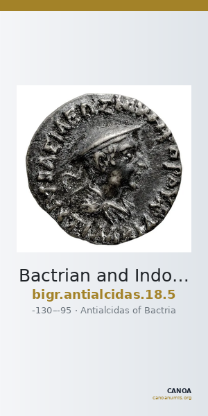 Bactrian and Indo-Greek Coinage Antialcidas 18.5 — CANOA
