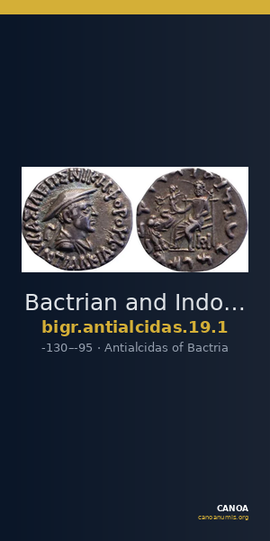 Bactrian and Indo-Greek Coinage Antialcidas 19.1 — CANOA