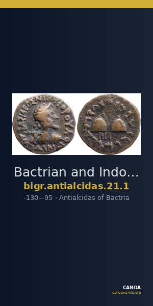 Bactrian and Indo-Greek Coinage Antialcidas 21.1 — CANOA