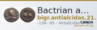Bactrian and Indo-Greek Coinage Antialcidas 21.1 — CANOA