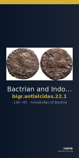 Bactrian and Indo-Greek Coinage Antialcidas 22.1 — CANOA