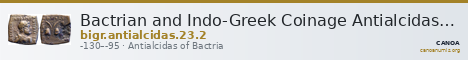 Bactrian and Indo-Greek Coinage Antialcidas 23.2 — CANOA
