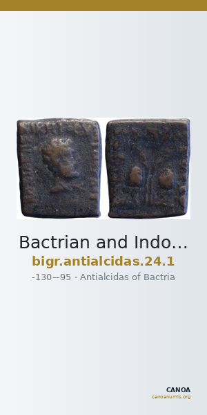 Bactrian and Indo-Greek Coinage Antialcidas 24.1 — CANOA