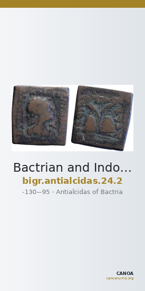 Bactrian and Indo-Greek Coinage Antialcidas 24.2 — CANOA
