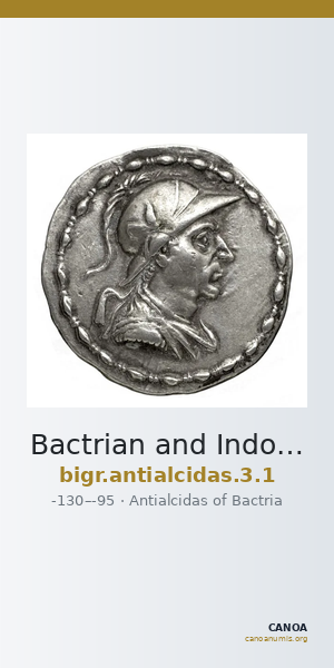 Bactrian and Indo-Greek Coinage Antialcidas 3.1 — CANOA