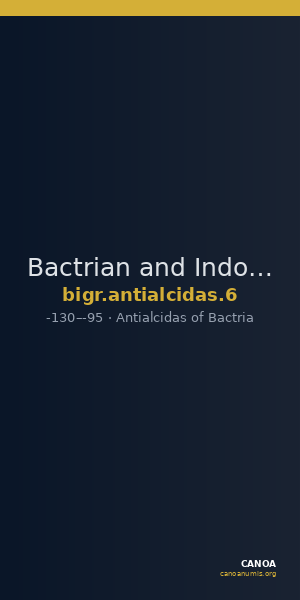 Bactrian and Indo-Greek Coinage Antialcidas 6 — CANOA