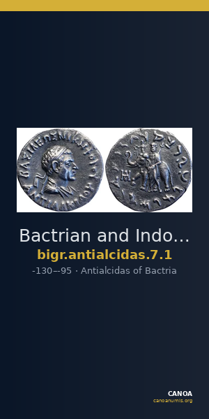 Bactrian and Indo-Greek Coinage Antialcidas 7.1 — CANOA