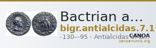 Bactrian and Indo-Greek Coinage Antialcidas 7.1 — CANOA