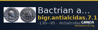 Bactrian and Indo-Greek Coinage Antialcidas 7.1 — CANOA