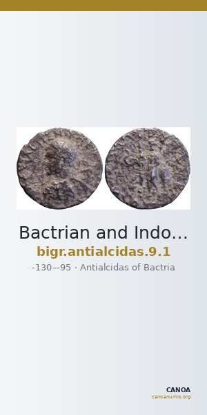 Bactrian and Indo-Greek Coinage Antialcidas 9.1 — CANOA