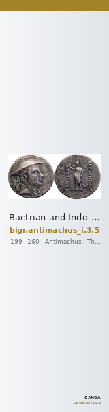Bactrian and Indo-Greek Coinage Antimachus I 3.5 — CANOA