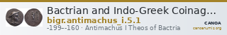 Bactrian and Indo-Greek Coinage Antimachus I 5.1 — CANOA