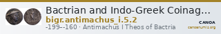 Bactrian and Indo-Greek Coinage Antimachus I 5.2 — CANOA