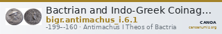 Bactrian and Indo-Greek Coinage Antimachus I 6.1 — CANOA